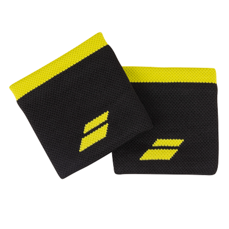 Babolat Logo Wristband - Black/Yellow