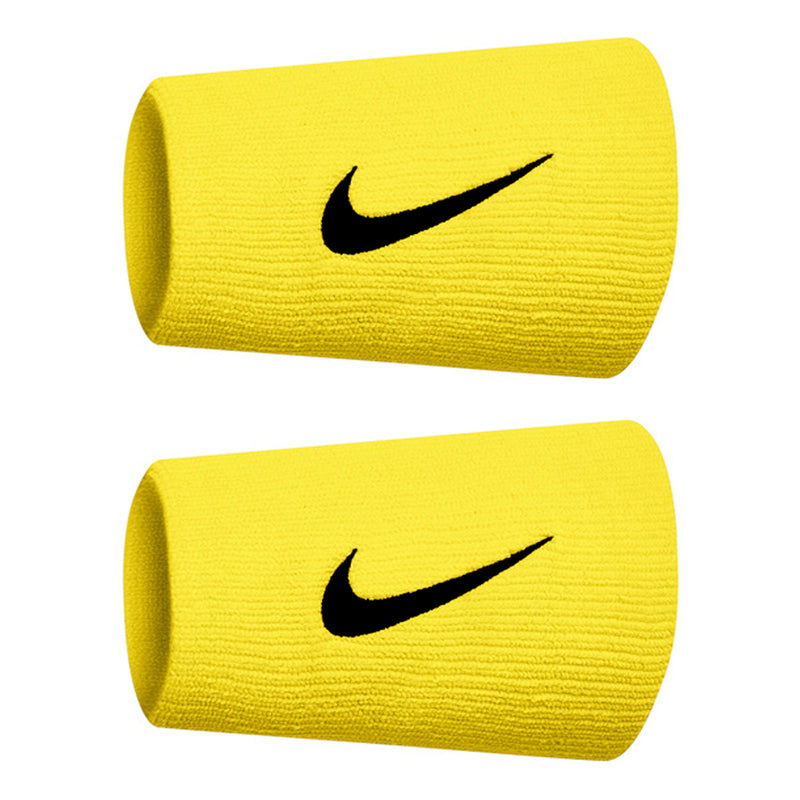 Nike Premier Doublewide Tennis Wristbands - Yellow Strike/Black