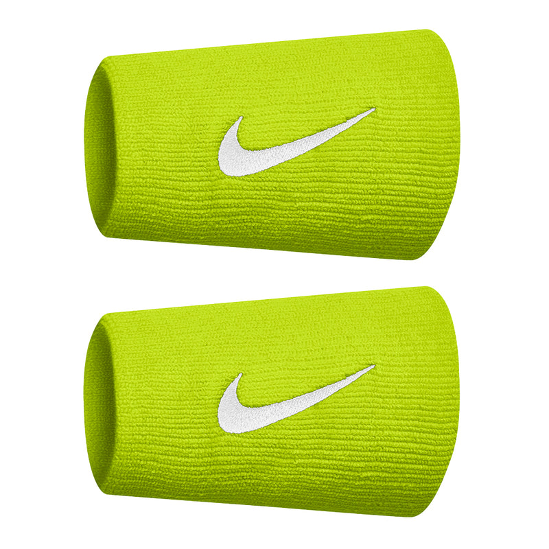 Nike Premier Doublewide Tennis Wristbands - Atomic Green/White