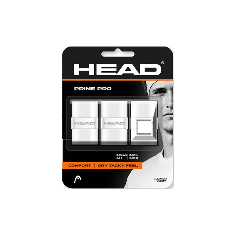 Head Prime Pro Overgrip (3 pack) - White