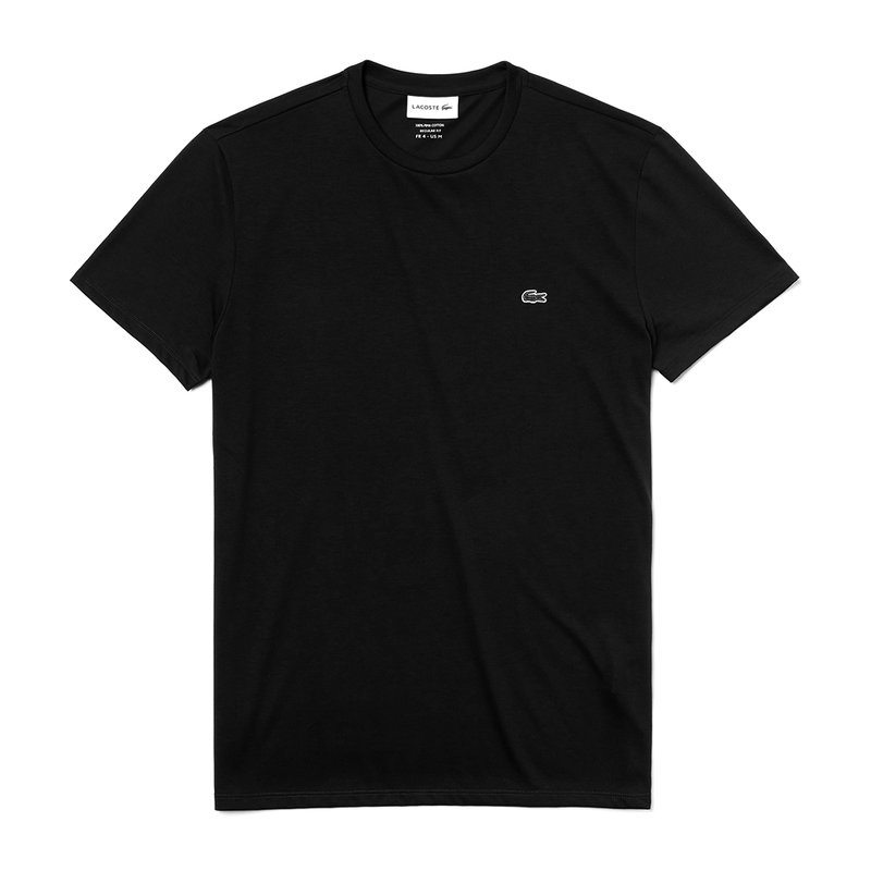 Lacoste Crew Neck Pima Cotton T-shirt (Men's) - Black