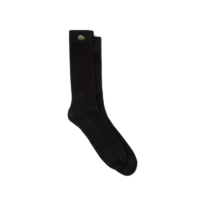 Lacoste Sport Stretch Cotton High Tennis Sock (Men's) - Black-Socks- Canada Online Tennis Store Shop