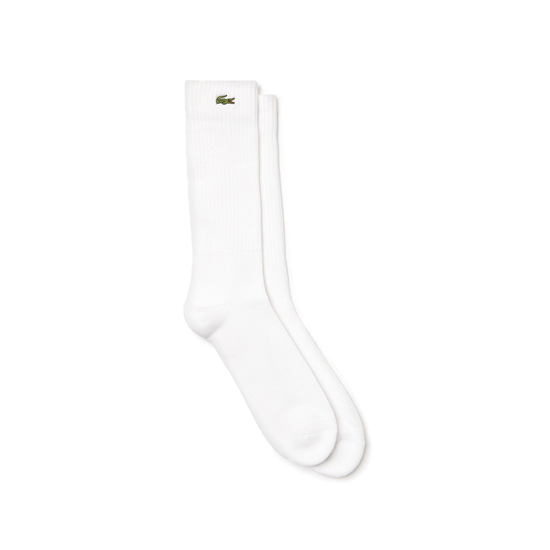 Lacoste Sport Stretch Cotton High Tennis Sock (Men's) - White-Socks- Canada Online Tennis Store Shop