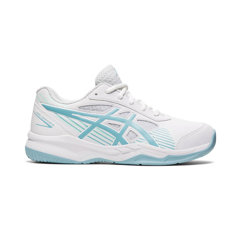 Asics Gel Game 8 GS (Junior) - White/Smoke Blue