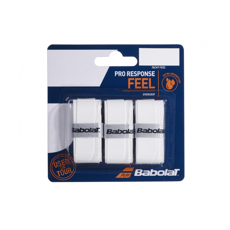 Babolat Pro Response Overgrip (3 Pack) - White