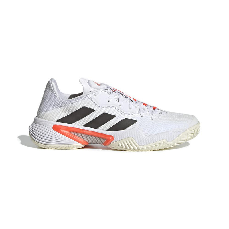 Adidas Barricade Tokyo (Men's) - Cloud White / Core Black / Solar Red