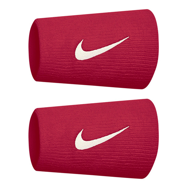 Nike Premier Doublewide Tennis Wristbands - Mystic Hibiscus/White