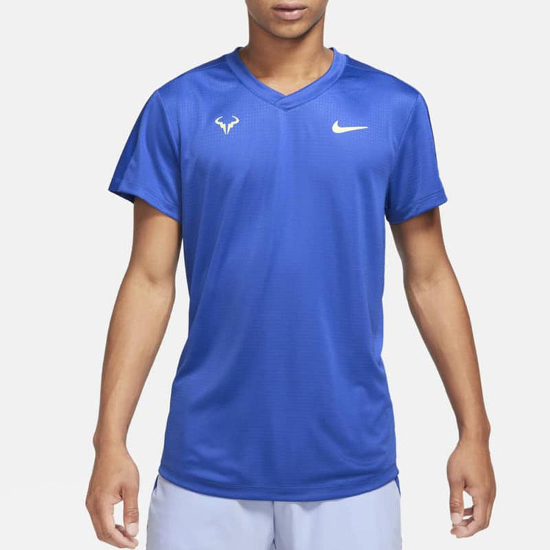 Nike Rafa Challenger Top (Men's) - Hyper Royal/Lime Glow