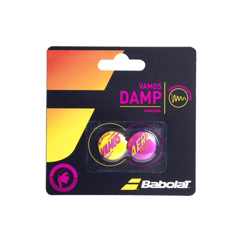 Babolat Vamos Rafa Damp 2-Pack - Pink/Yellow