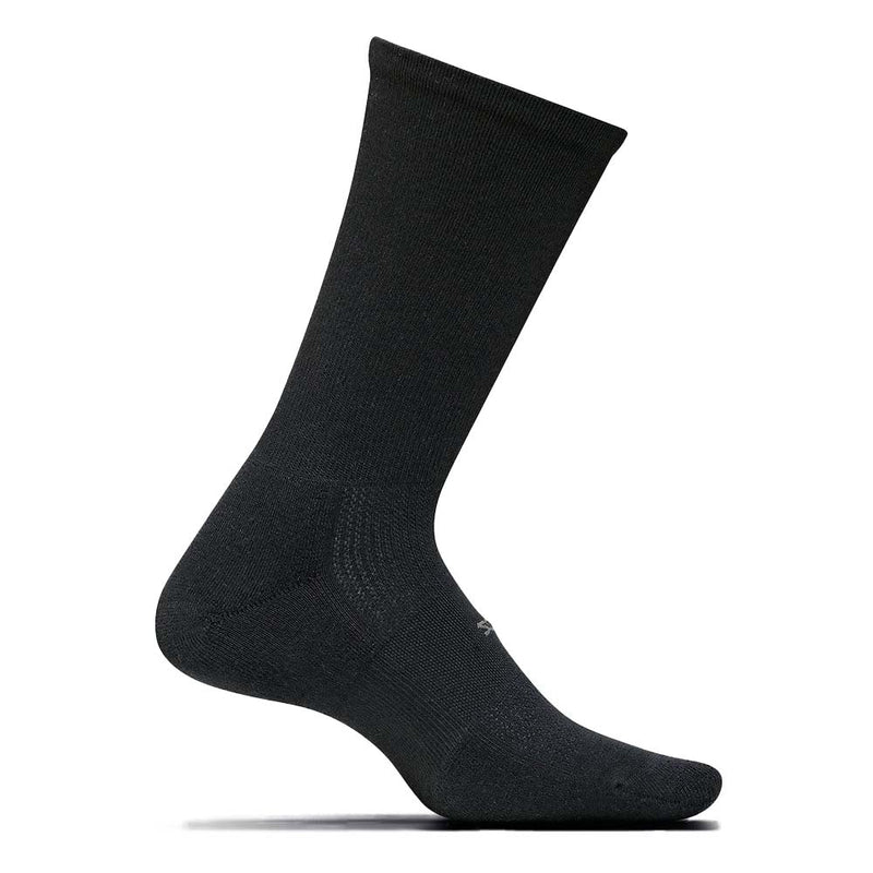 Feetures High Performance Cushion Crew (Unisex) - Black