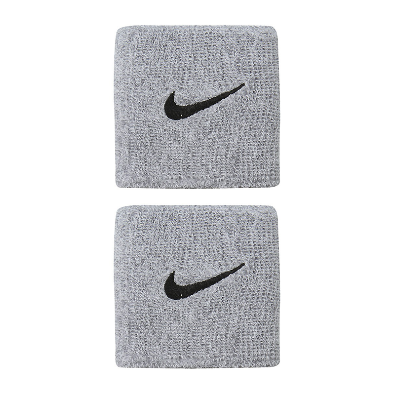 Nike Swoosh Wristbands - Grey/Black