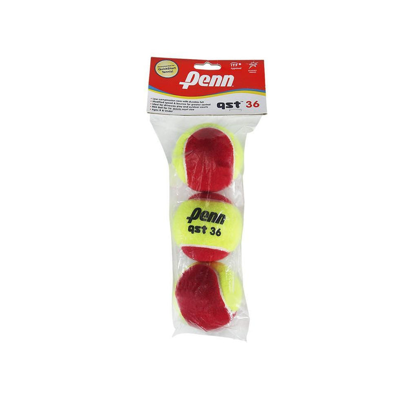 Penn QST 36 Felt - Individual Pack (3 Balls)-Tennis Balls- Canada Online Tennis Store Shop