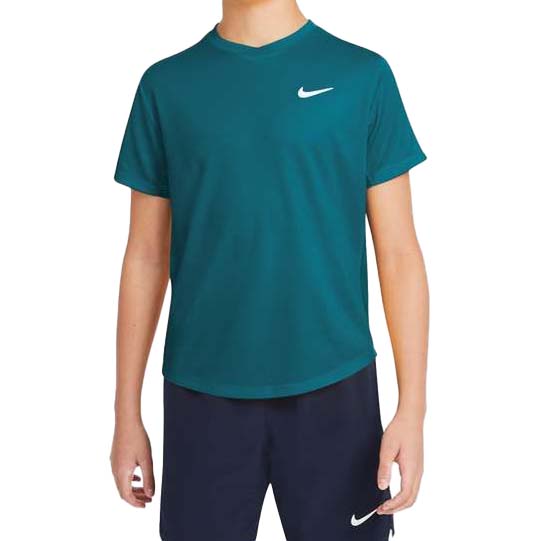 NikeCourt Dri-FIT Victory Top (Boy's) - Bright Spruce/Bright Spruce/White